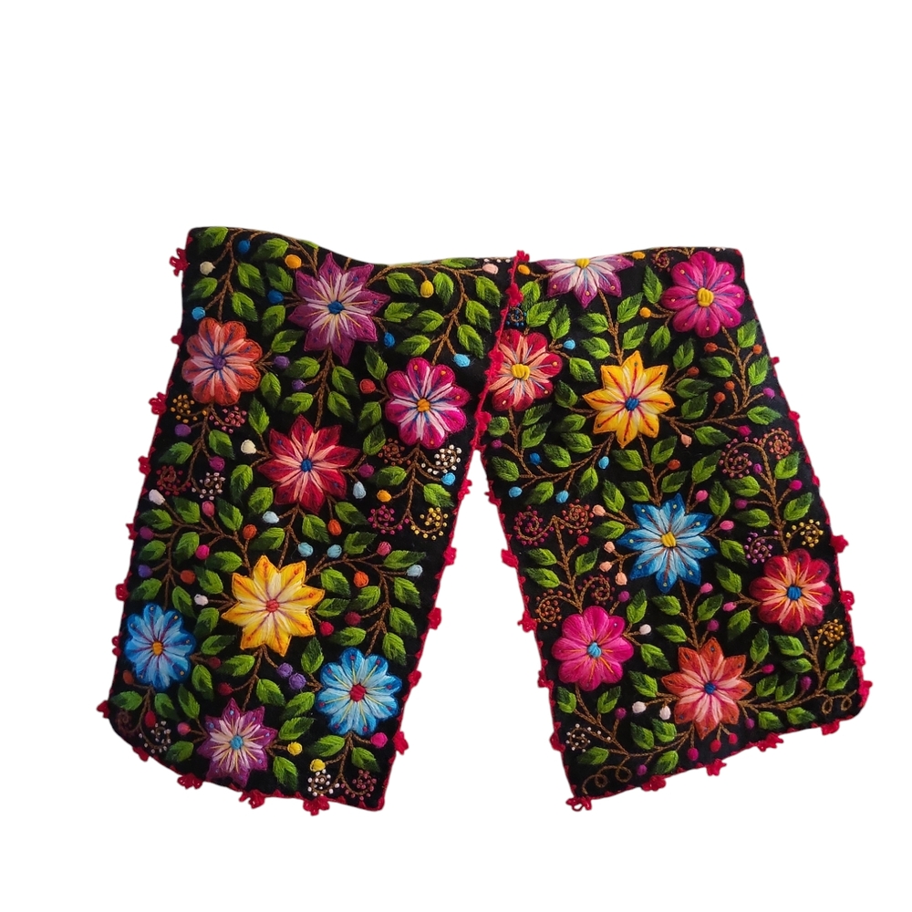 Embroidery Floral, Peruvian Hand-Woven Table Runner |Multi Color Flowers Peru